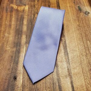Jones New York Neck Tie Purple Lavender Lilac Small Check Design